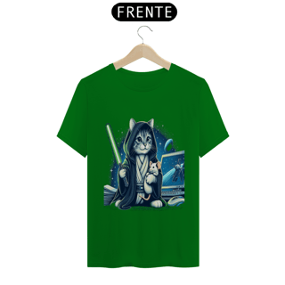 Nome do produto T - Shirt Quality – gato Jedi -Star Wars 