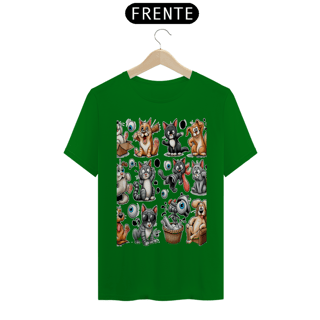 Nome do produto Camiseta Baby Long Quality –Gatos e cachorro Coletânea II