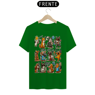 Nome do produto T-Shirt Classic - Gatos e cachorro Coletânea IV