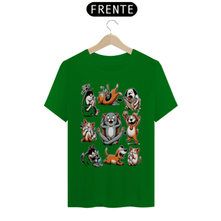 Nome do produto T- shirt Quality - Gatos e cachorro Coletânea V