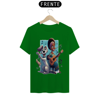 Nome do produto T-Shirt Classic - Camiseta cachorro Tocando