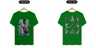 Nome do produto T- shirt Quality - Camiseta cachorro Tocando V/F