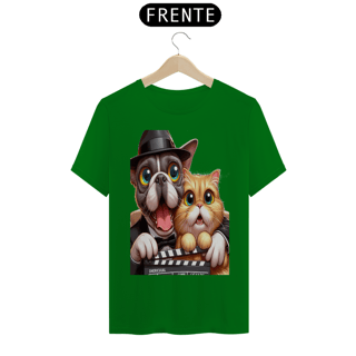 Nome do produto T-Shirt Classic - Gato e cachorro claquete