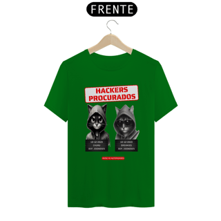 Nome do produto T- shirt Classic -  Gatos Hackers procurados