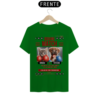 Nome do produto T- shirt Quality - Boxe GatoXCão Peso Pulga