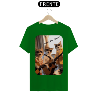 Nome do produto T-Shirt Classic - Gato -Banda Gatify Poo Fighters