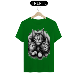 Nome do produto T- shirt Classic - 3 Gatinhos sorrindo