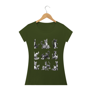 Nome do produto Camiseta Baby Long Quality –Gatos e cachorro Coletânea