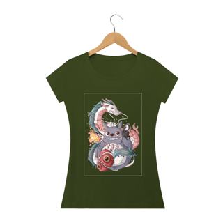 Nome do produto Camiseta Baby Long Quality – Neko e o Dragão