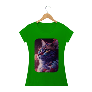 Nome do produto Camiseta Baby Long Classic -Gata Pintura