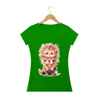 Nome do produto Camiseta Baby Long Classic – Gatinha