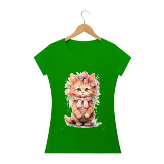 Nome do produto Camiseta Baby Long Quality  – Gatinha