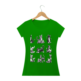 Nome do produto Camiseta Baby Long Quality –Gatos e cachorro Coletânea