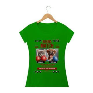 Nome do produto Camiseta Baby Classic Long- Boxe GatoXCão Peso Pulga 