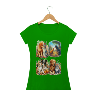 Nome do produto Camiseta Baby Classic Long- Gatos&Cães