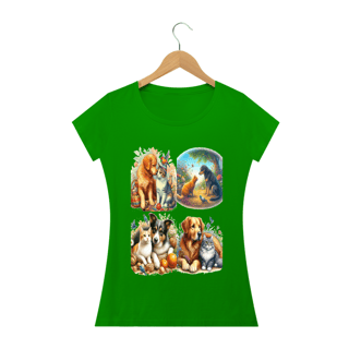 Nome do produto Camiseta Baby Long Quality –Gatos&Cães