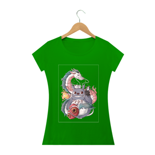 Nome do produto Camiseta Baby Long Quality – Neko e o Dragão