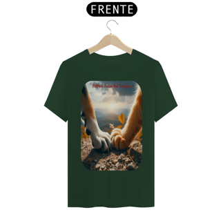 Nome do produto T-Shirt Classic- Patas e Patas - Amizade cão e gato