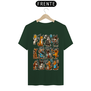 Nome do produto T-Shirt Classic - Gatos e cachorro Coletânea IV