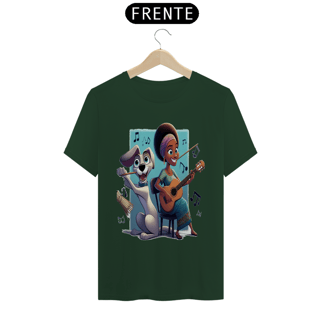 Nome do produto T-Shirt Classic - Camiseta cachorro Tocando