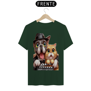 Nome do produto T-Shirt Classic - Gato e cachorro claquete