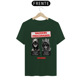 Nome do produto T- shirt Classic -  Gatos Hackers procurados