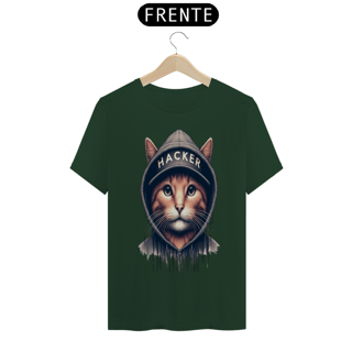 Nome do produto T- shirt Classic -  Gato Hacker