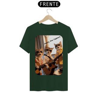 Nome do produto T-Shirt Classic - Gato -Banda Gatify Poo Fighters