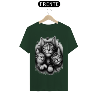 Nome do produto T- shirt Classic - 3 Gatinhos sorrindo