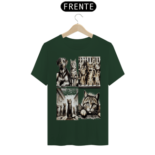 Nome do produto T-Shirt Classic - 4 gatos e 1 cachorro