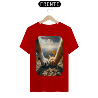 Nome do produto T-Shirt Classic- Patas e Patas - Amizade cão e gato