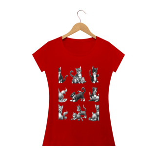 Nome do produto Camiseta Baby Long Quality –Gatos e cachorro Coletânea