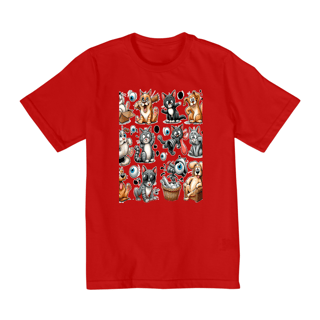 Nome do produto Camiseta Gatos e cachorro Coletânea II