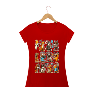 Nome do produto Camiseta Baby Long Quality –Gatos e cachorro Coletânea IV