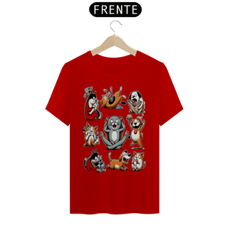 Nome do produto T- shirt Quality - Gatos e cachorro Coletânea V