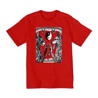 Nome do produto Camiseta Quality Infantil 10a/14a - Harmonia Gato e Cão