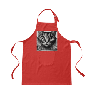 Nome do produto Avental de Brim - Gato Frontal