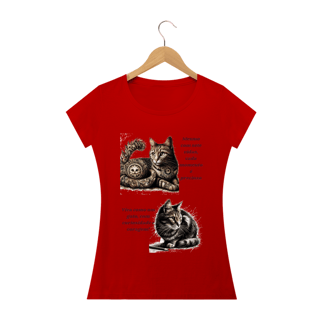 Nome do produto Camiseta Baby Long Quality - Gato em desenho Lápis II