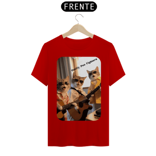 Nome do produto T-Shirt Classic - Gato -Banda Gatify Poo Fighters