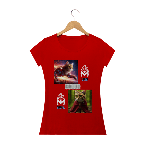 Camiseta Baby Classic Long-  Gato Goose Marvel II