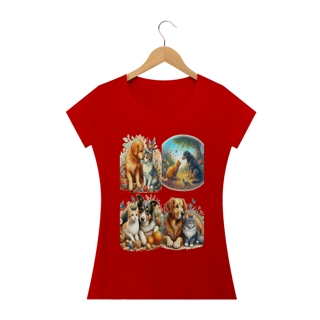 Nome do produto Camiseta Baby Classic Long- Gatos&Cães