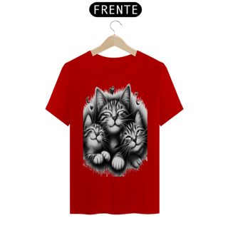 Nome do produto T- shirt Classic - 3 Gatinhos sorrindo