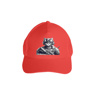 Nome do produto Boné Americano com tela - Soldado Gato