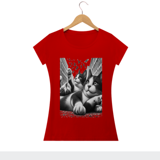 Nome do produto Camiseta Baby Long Classic - Gato Batman