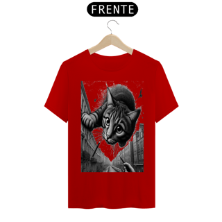 Nome do produto T-Shirt Quality – Gato saindo do céu