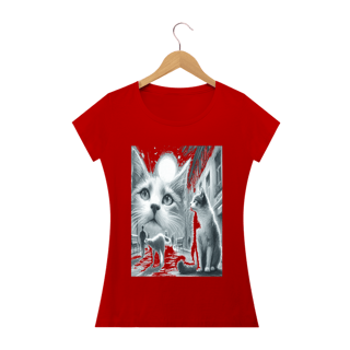 Nome do produto Camiseta Baby Long Quality –Gato ao Luar