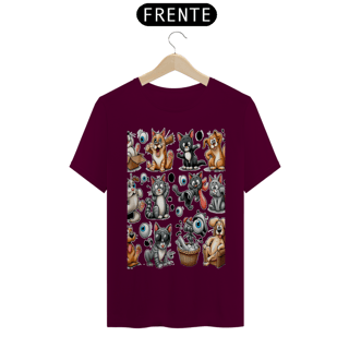 Nome do produto T-Shirt Classic - Gatos e cachorro Coletânea II