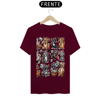 Nome do produto Camiseta Baby Long Quality –Gatos e cachorro Coletânea II