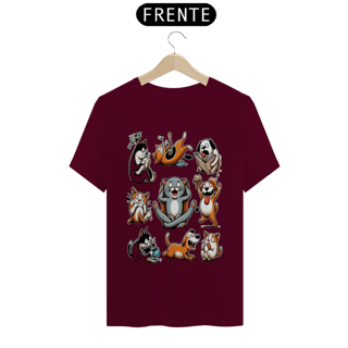 Nome do produto T- shirt Quality - Gatos e cachorro Coletânea V