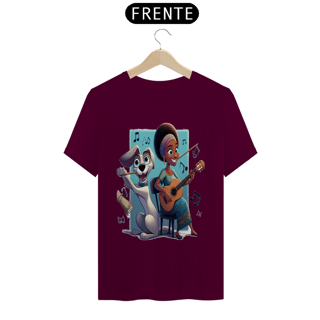 Nome do produto T-Shirt Classic - Camiseta cachorro Tocando